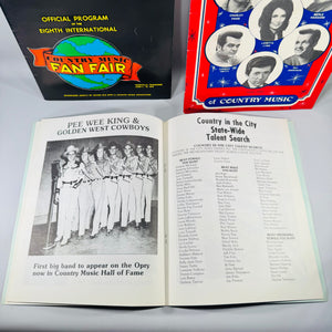 Vintage Country Music Program Bundle 1979 Nashville Fan Fair George Jones Tammy Wynette Autograph