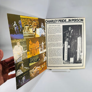 Vintage Charley Pride Souvenir Program 1972 Country Music Memorabilia Softcover