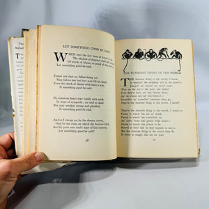 Best Loved Poems of James Whitcomb Riley | 1929 Blue Ribbon Books Omnibus Edition | Illustrated Vintage Poetry Book