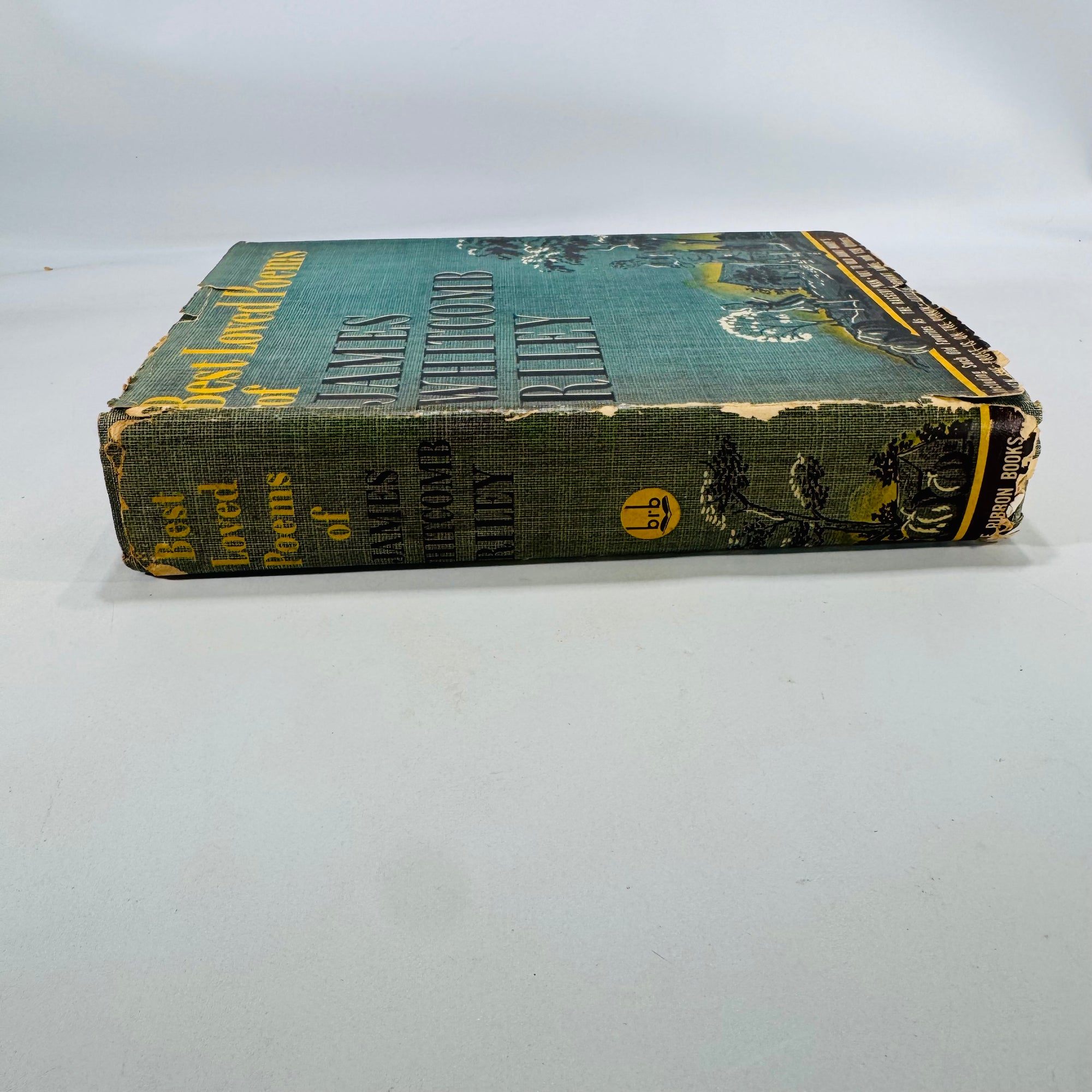 Best Loved Poems of James Whitcomb Riley | 1929 Blue Ribbon Books Omnibus Edition | Illustrated Vintage Poetry Book