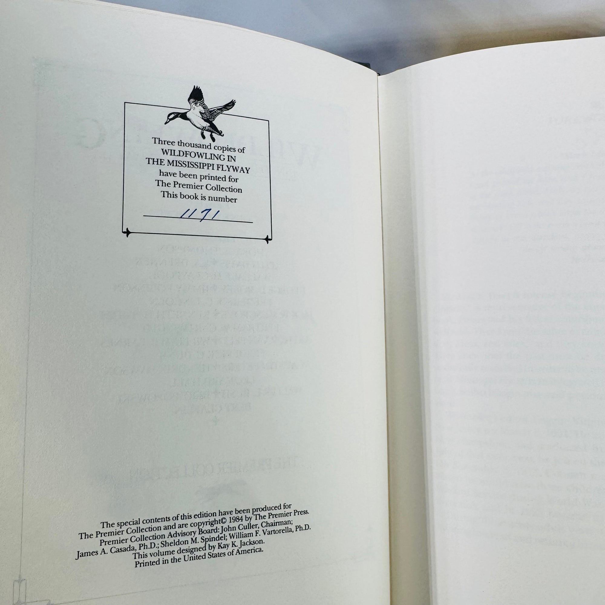 Wildfowling in the Mississippi Flyway | 1984 Premier Press Leather Limited Edition #1471