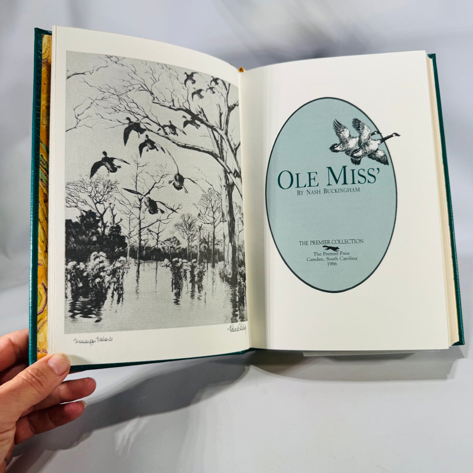 Ole Miss’ by Nash Buckingham | 1986 Premier Press Limited Edition Leather Book #1171