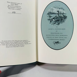 Ole Miss’ by Nash Buckingham | 1986 Premier Press Limited Edition Leather Book #1171