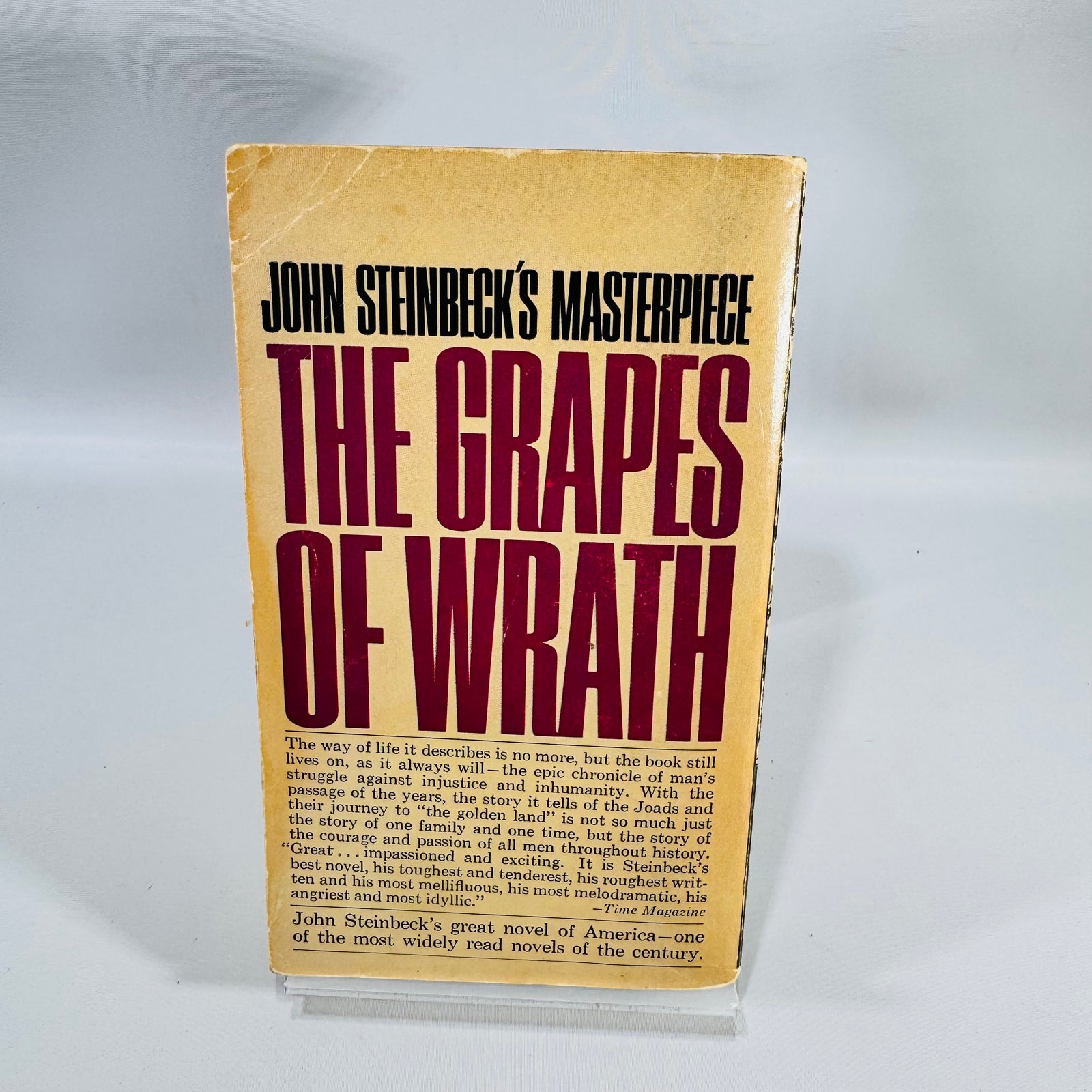 Vintage Grapes of Wrath Paperback John Steinbeck Bantam Classic Literature