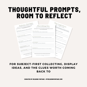 History You Can Hold | Books + Memorabilia Printable PDF
