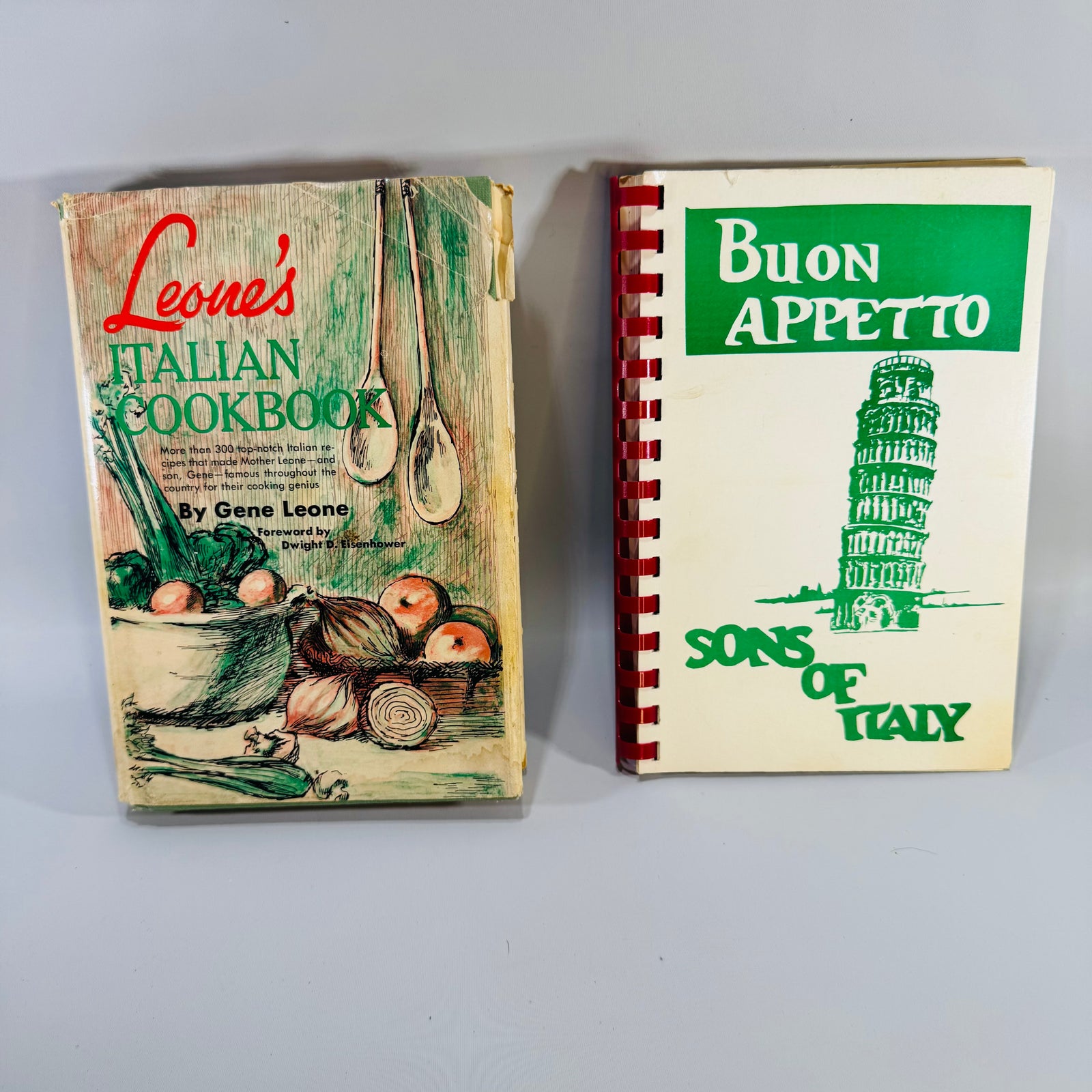 Italian Cookbook Bundle Leone’s Italian Cookbook 1967 + Sons of Italy Recipes