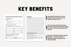 Character Connection Tracker: A Book Club Activities PDF for Deeper Discussions