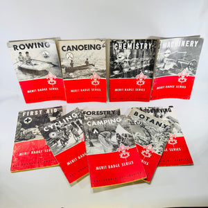 Boy Scouts of America Merit Badge Series Lot of 10 1949 to 1962