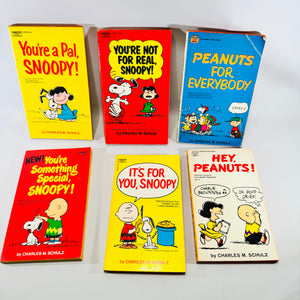 Peanuts Snoopy Fawcett Paperback Lot of 6 by Charles M. Schulz
