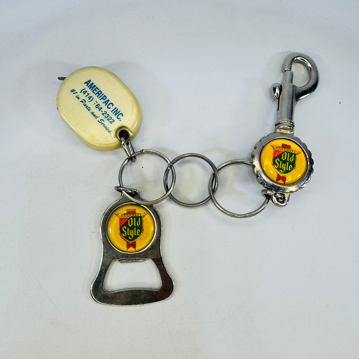 Heileman's Old Style Beer Keychain Lot Bottle Openers Ameripac Tape