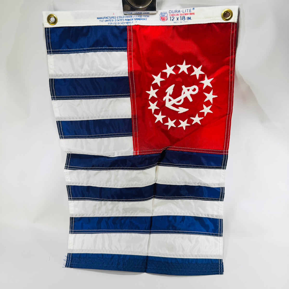 Dettra Dura-Lite U.S. Power Squadrons Ensign 12 x 18 Nylon Boat Flag Anchor 13 Stars