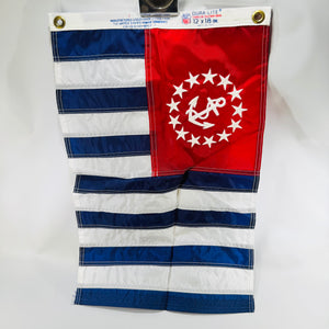 Dettra Dura-Lite U.S. Power Squadrons Ensign 12 x 18 Nylon Boat Flag Anchor 13 Stars