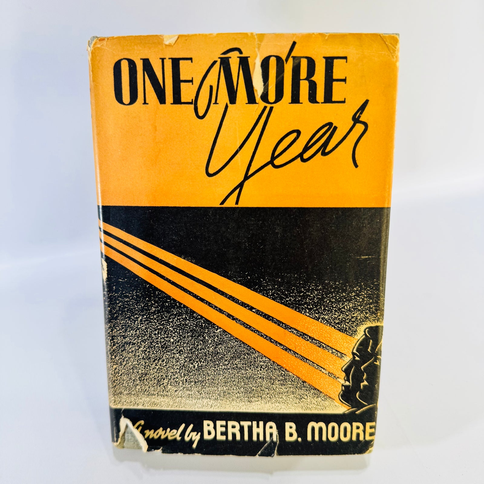 One More Year Bertha B. Moore 1943 Second Edition Christian Novel Hardcover with Dust Jacket
