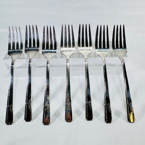 Prestige Plate Grenoble Salad Forks Set of 7 Oneida 1938