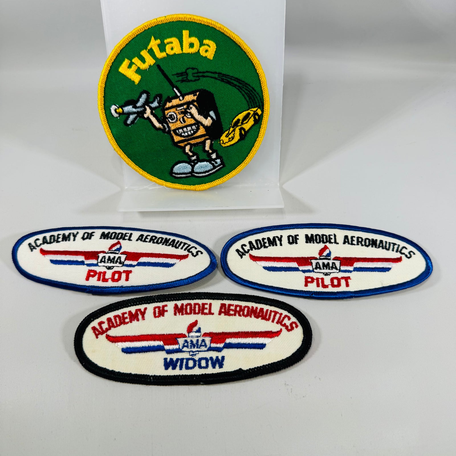RC Model Aeronautics Vintage Patch Bundle: AMA Pilot, Widow & Futaba