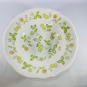 Petite Flora Ironstone 4009 9 inch Round Vegetable Serving Bowl