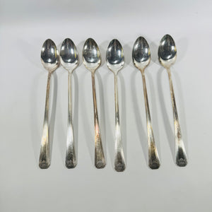 Oneida Oceanic Iced Tea Spoons Set of 6 Vintage Stainless