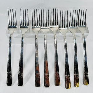 Prestige Plate Grenoble Dinner Forks Set of 8 Oneida 1938
