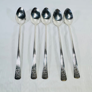 Silver Belle Iced Tea Spoons International Silver Set of 5