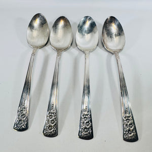 Silver Belle 1940 Silverplate Serving Spoons Set of 4