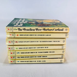 Barbara Cartland’s Library of Love Vintage Paperback Bundle Volumes 1–6 Plus The Penniless Peer