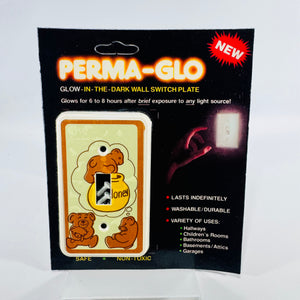 Perma-Glo PG 101 Bear Honey Pot Switch Plate 1985 New Old Stock