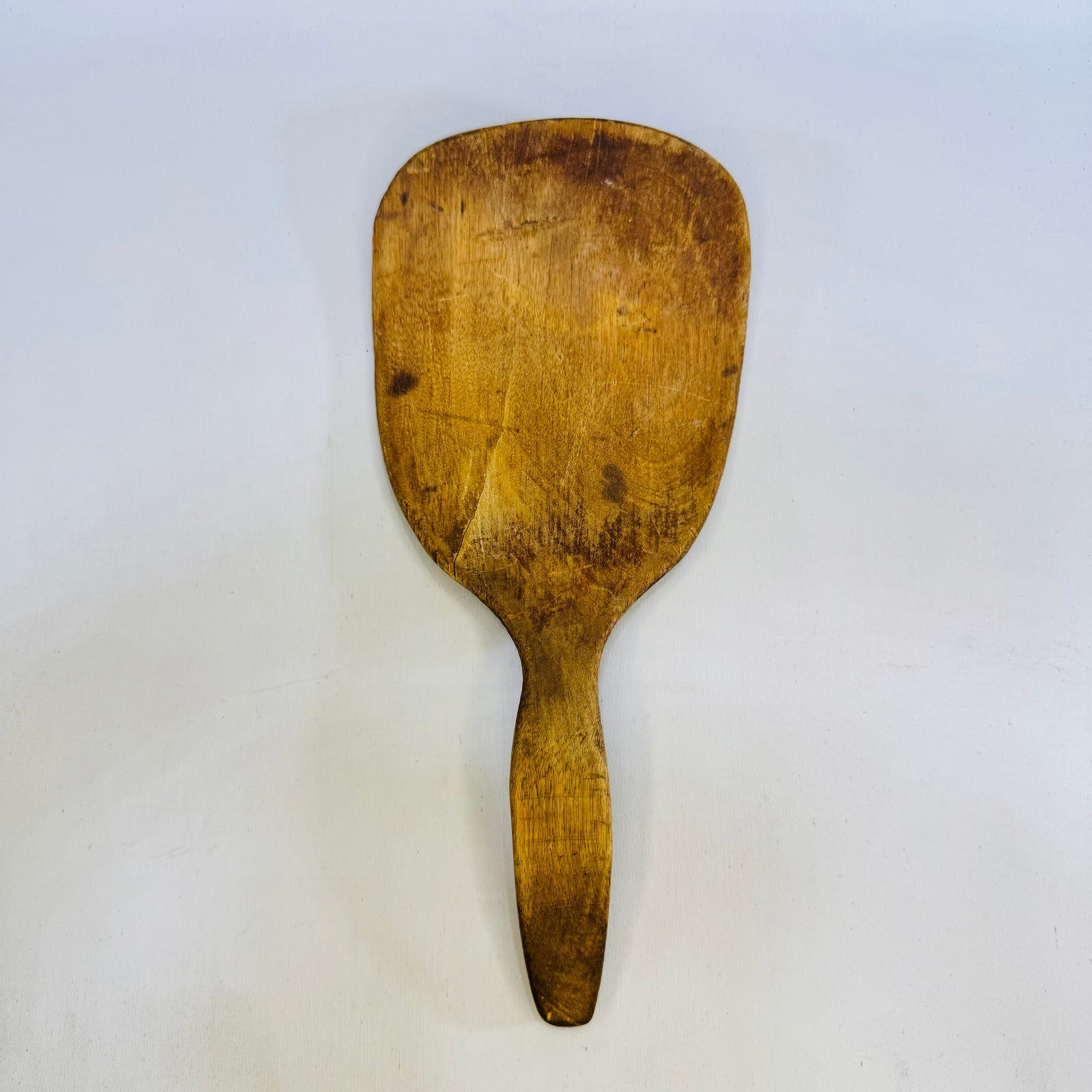 Wooden Butter Paddle 9 Inch Primitive Farmhouse Kitchen Tool Aged Patina