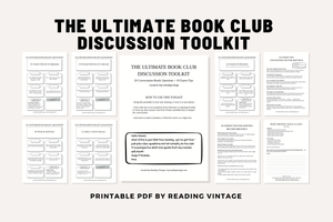 Ultimate Book Club Discussion Toolkit (Printable PDF) – 20 Questions + 10 Tips | Reading Guide