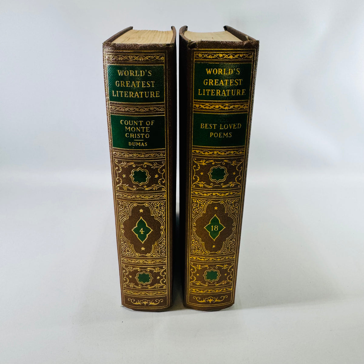 The Count of Monte Cristo &amp; Best Loved Poems 1936 Spencer Press Lot