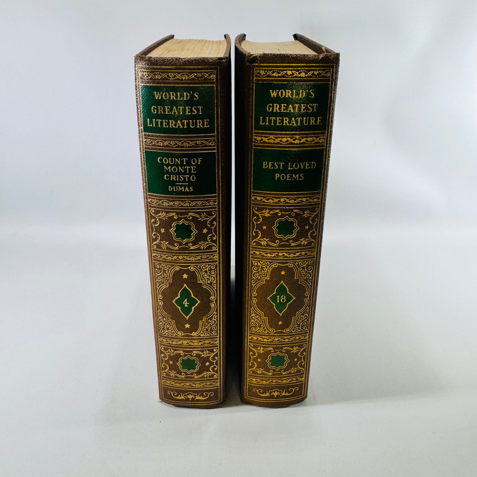 The Count of Monte Cristo & Best Loved Poems 1936 Spencer Press Lot