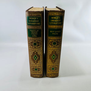 The Count of Monte Cristo & Best Loved Poems 1936 Spencer Press Lot