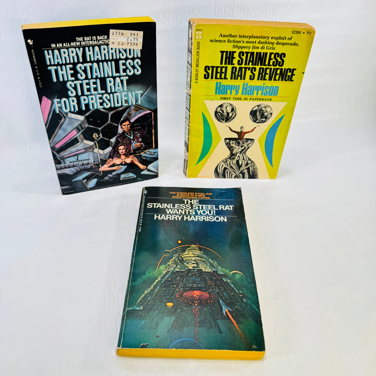 Harry Harrison Stainless Steel Rat Lot of 3 Vintage Science Fiction Paperbacks