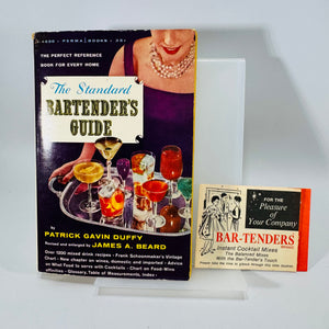 Vintage Cocktail Recipe Guide — The Standard Bartender’s Guide with Bar-Tenders Instant Cocktail Mixes Pamphlet — Patrick Gavin Duffy and James A. Beard | Home Bar Reference, Cocktail Culture