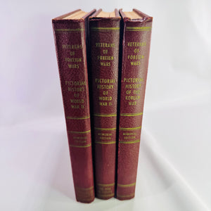 Veterans of Foreign Wars Memorial Edition History Book Set WWII Vol. I & II Korean War 1951