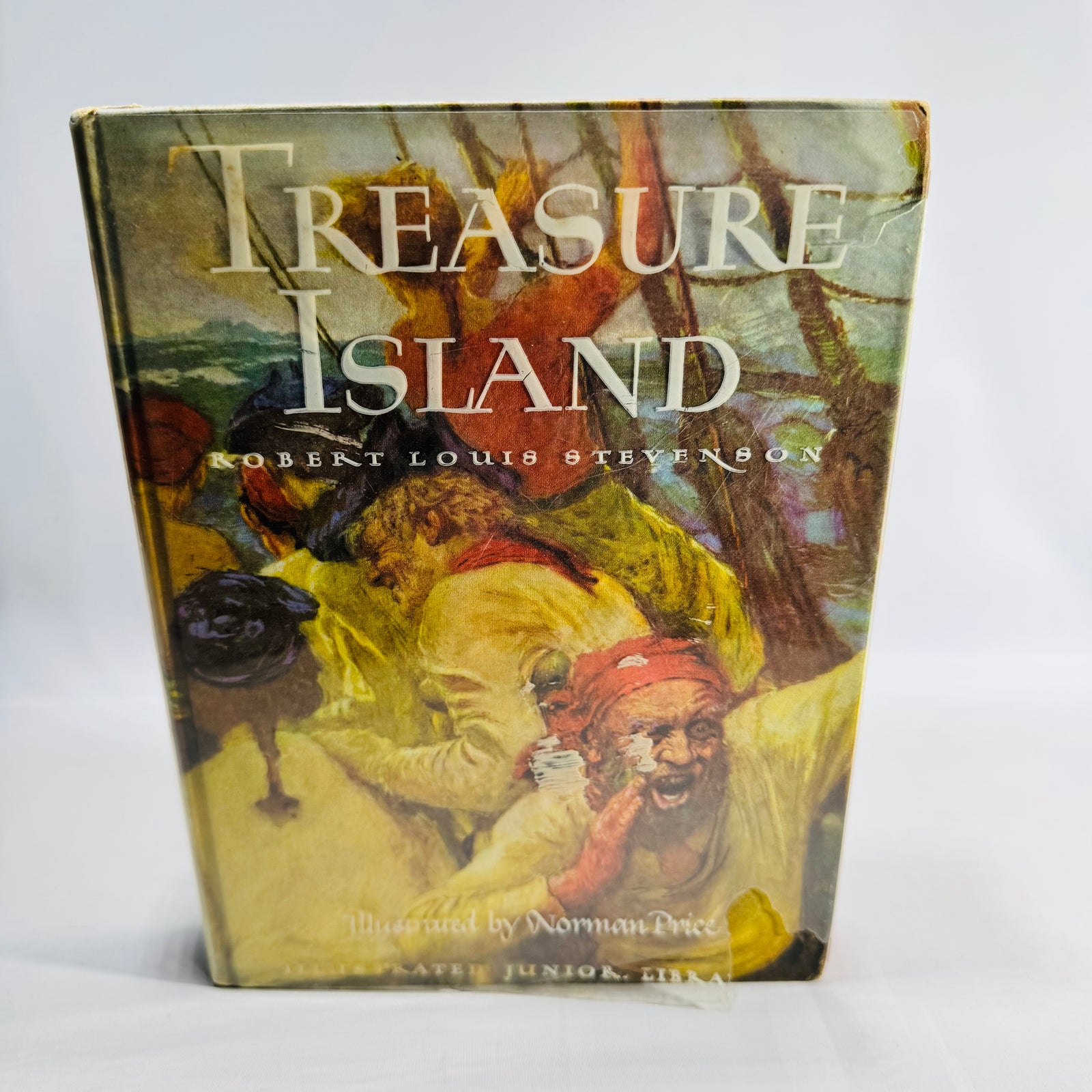 Treasure Island Robert Louis Stevenson Illustrated Junior Library Norman Price Grosset & Dunlap 1947 Copyright Hardcover