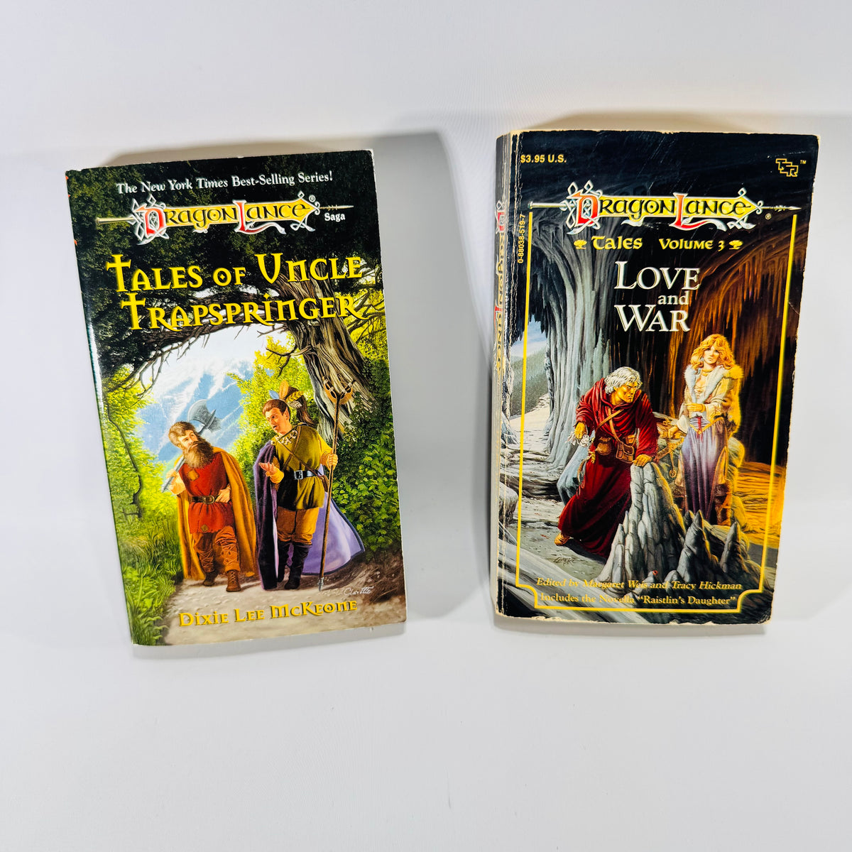 Dragonlance Paperback Bundle Love and War & Tales of Uncle Trapspringer TSR Fantasy Books