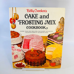 Betty Crocker's Cake and Frosting Mix Cookbook 1966 First Edition First Printing Golden Press Vintage Hardcover