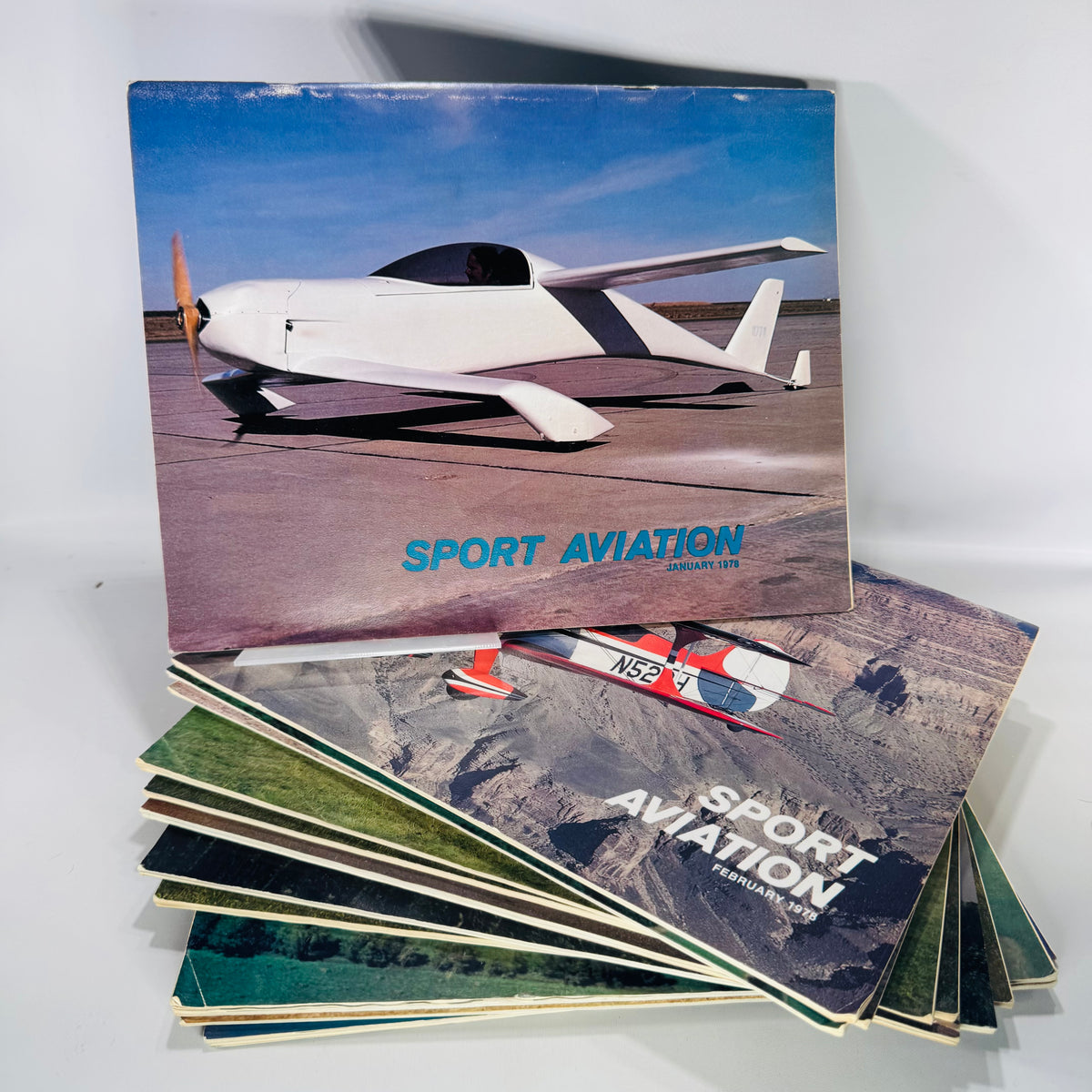 Vintage Aviation Magazine Set — Sport Aviation (1978) — Experimental Aircraft Association (EAA) | Full-Color Covers, Aviation Magazine