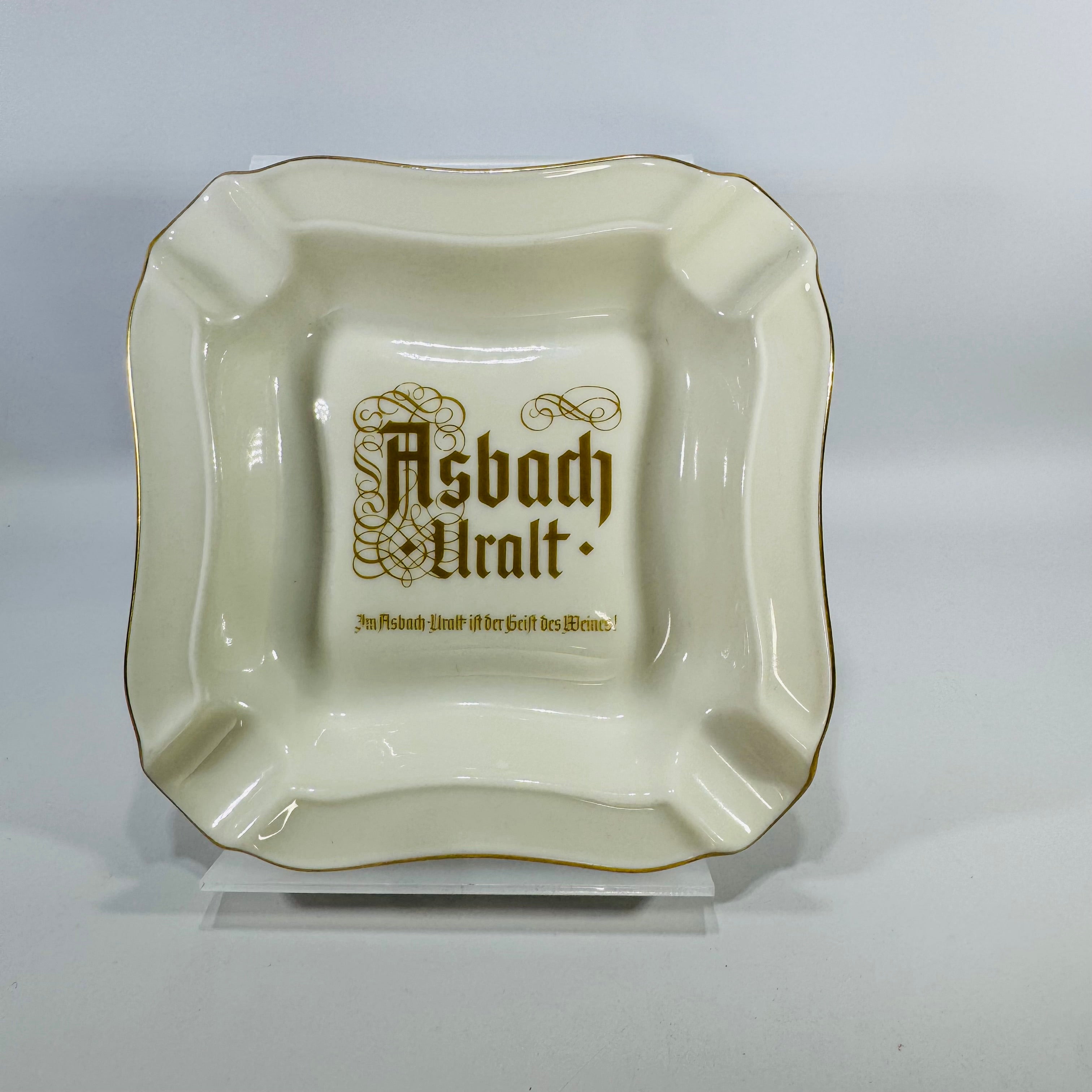 Asbach Uralt Ashtray Vintage German Porcelain