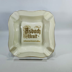 Asbach Uralt Ashtray Vintage German Porcelain Advertising Ashtray