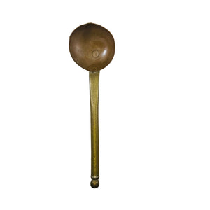 Vintage Brass Ladle Dipper, Hand-Forged Long Handle