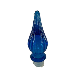 Vintage MCM Empoli-Style Cobalt Glass Stopper — Decanter/Genie Bottle Replacement (4")