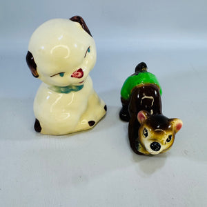 Vintage Shawnee Pottery Ceramic Animal Figurines Bundle — Hand-Painted (Set of 2)