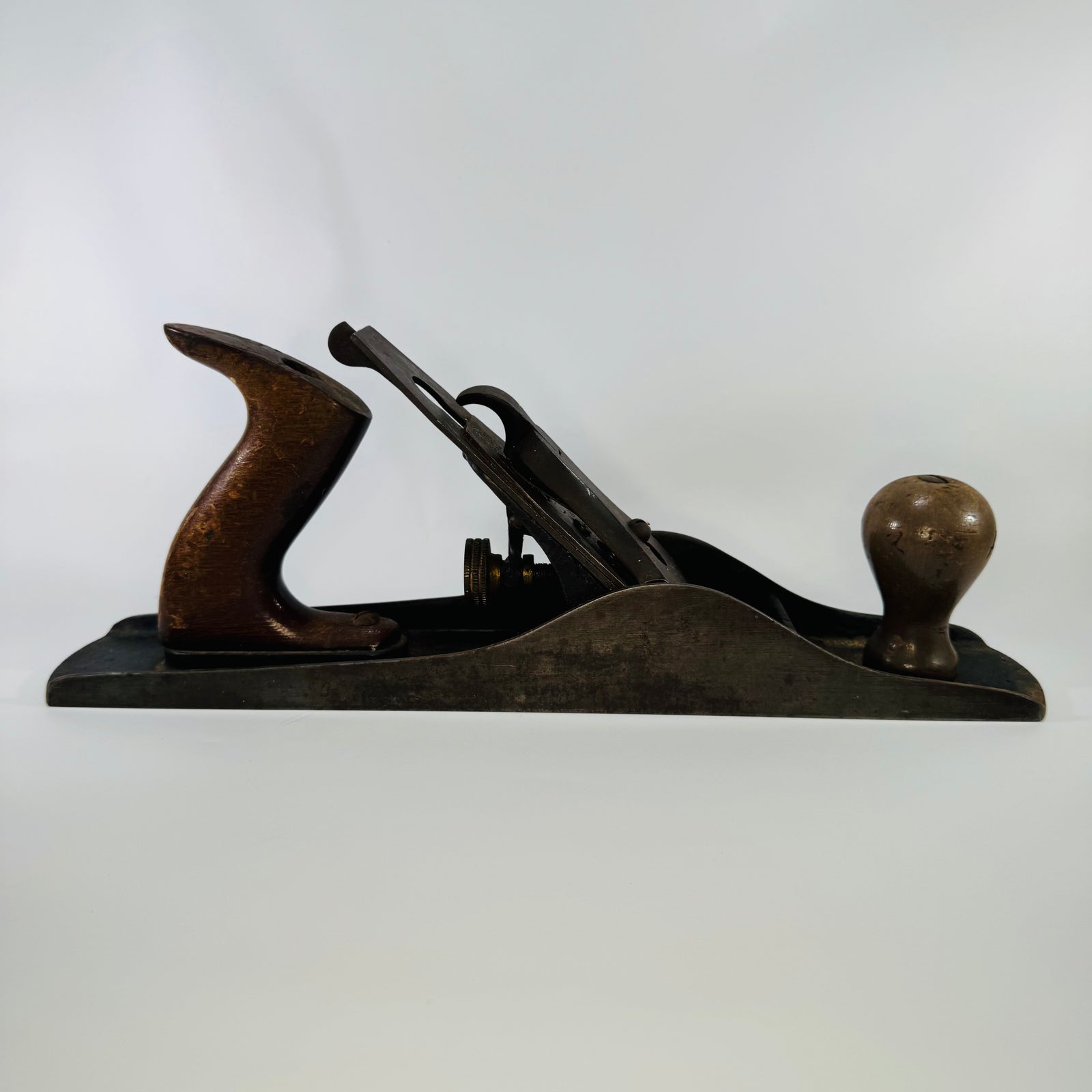 Vintage Winchester No. 3010 Jack Plane | Iron Body Wood Handles | Red Winchester Lever Cap | Antique Woodworking Hand Plane