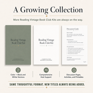 The Diary of a Young Girl Book Club Kit | 78-Page Printable PDF | Discussion Questions, Host Checklist, Games, and More | Color and Black and White Versions Included