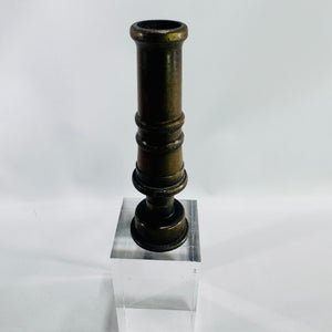 Vintage Brass Garden Hose Nozzle Adjustable Twist Spray Nozzle Solid Brass Water Hose Attachment Farmhouse Garden Tool