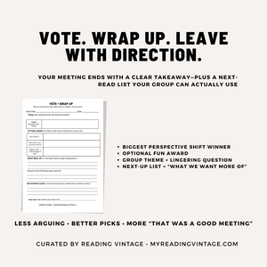 The Perspective Shift Draft – Printable Book Club Game (PDF) | Book Club Activity, Discussion Game (15–25 Min)