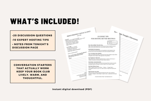 Ultimate Book Club Discussion Toolkit (Printable PDF) – 20 Questions + 10 Tips | Reading Guide