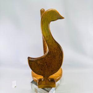 Wooden Goose Paper Towel Holder Rustic Cottage Kitchen Decor