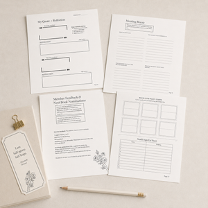 Pride and Prejudice Book Club Kit 74 Page Printable PDF Jane Austen Discussion Guide